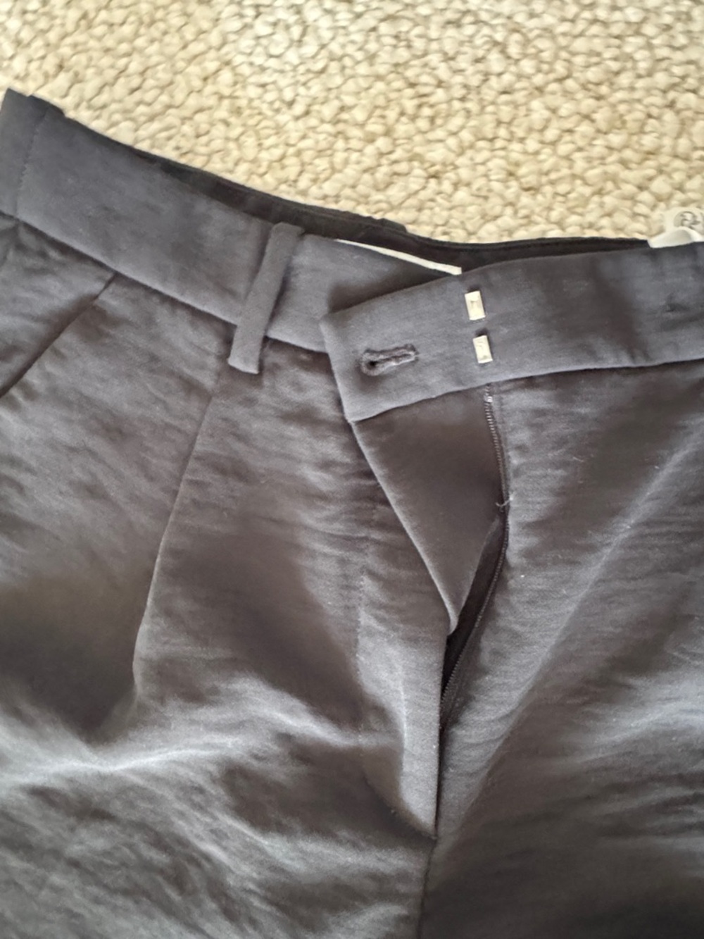 Abercrombie & Fitch Black Wide Leg Trousers - Picture 4 of 5